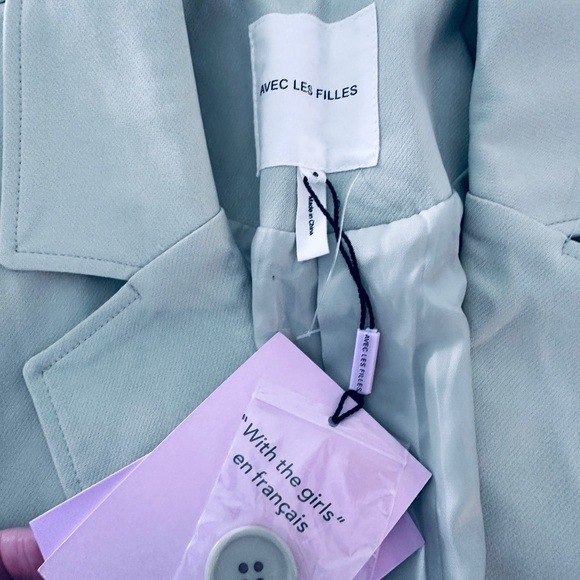 NWT Avec Les Filles Mint Green Vest size M - Picture 3 of 4